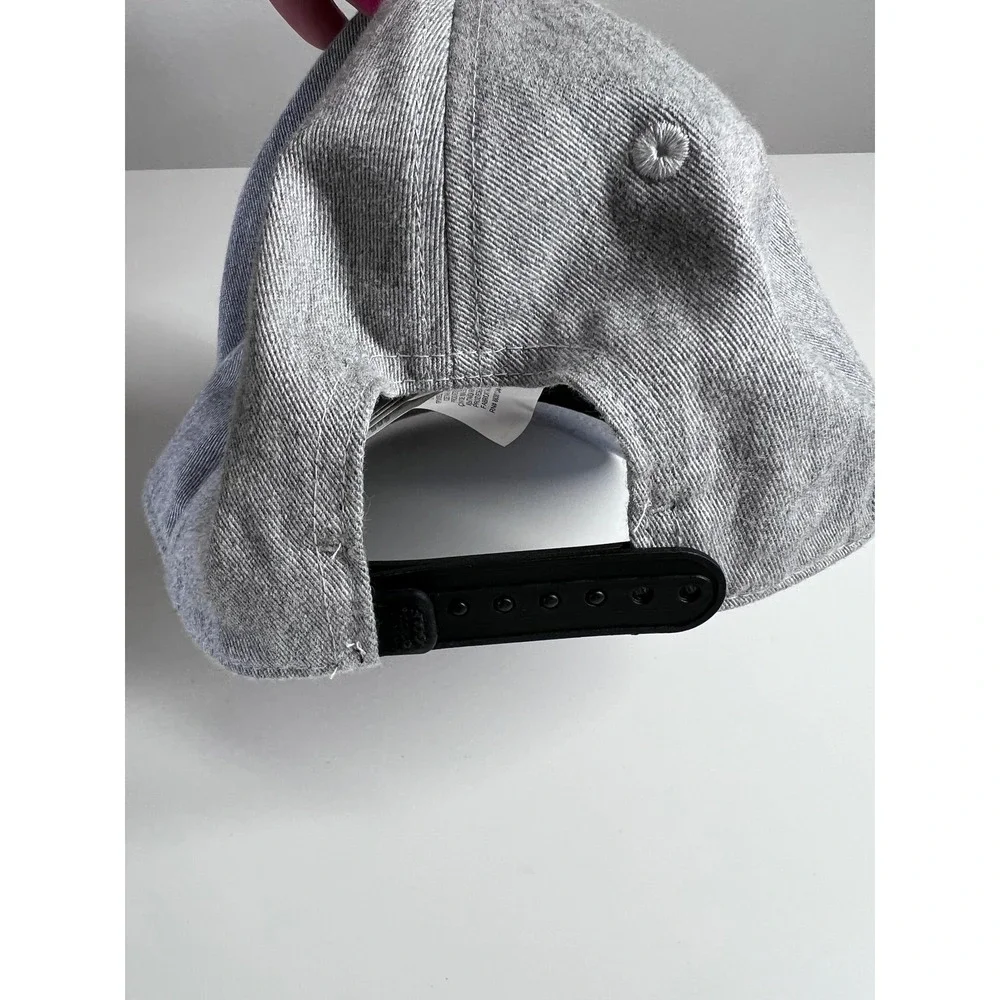 Adidas Golf Mens Snapback Hat Heather Grey Embroidered Logo OSFM Baseball Cap